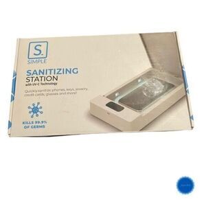 S. Simple White UV-C Technology Device Sanitizer Station
